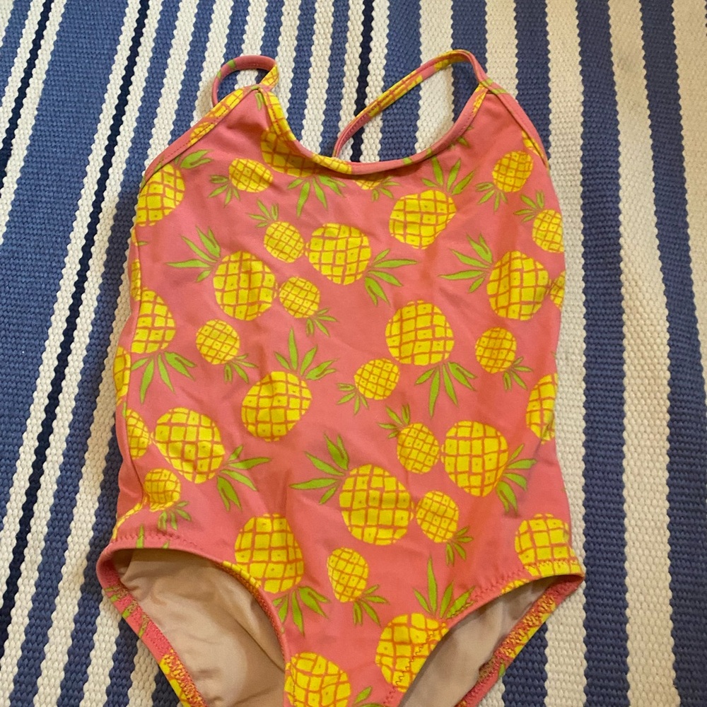 Pink Pineapple Print Swimsuit
